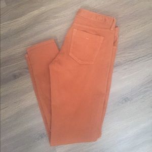 Banana Republic Skinny Jeans Burnt Orange Color